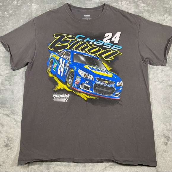 NASCAR Chase Elliott Mens T Shirt XL Gray NAPA #24 Short Sleeve Crew Neck Cotton - Picture 10 of 10
